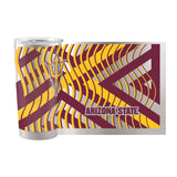 Arizona State 20oz Flex Silver Stainless Tumbler - Logo Brands - Flyclothing LLC