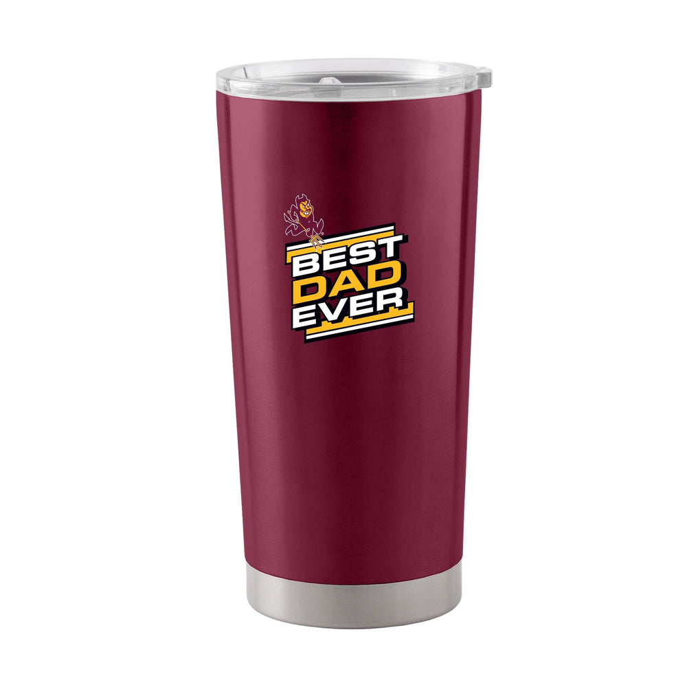 Arizona State 20oz Best Dad Ever. Stainless Tumbler - Logo Brands - Flyclothing LLC
