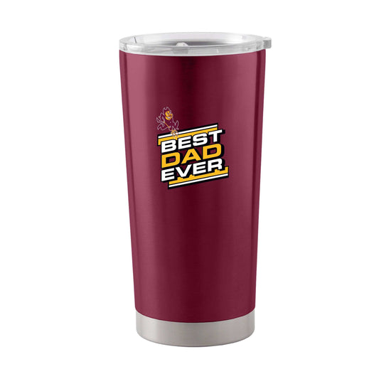 Arizona State 20oz Best Dad Ever. Stainless Tumbler - Logo Brands - Flyclothing LLC