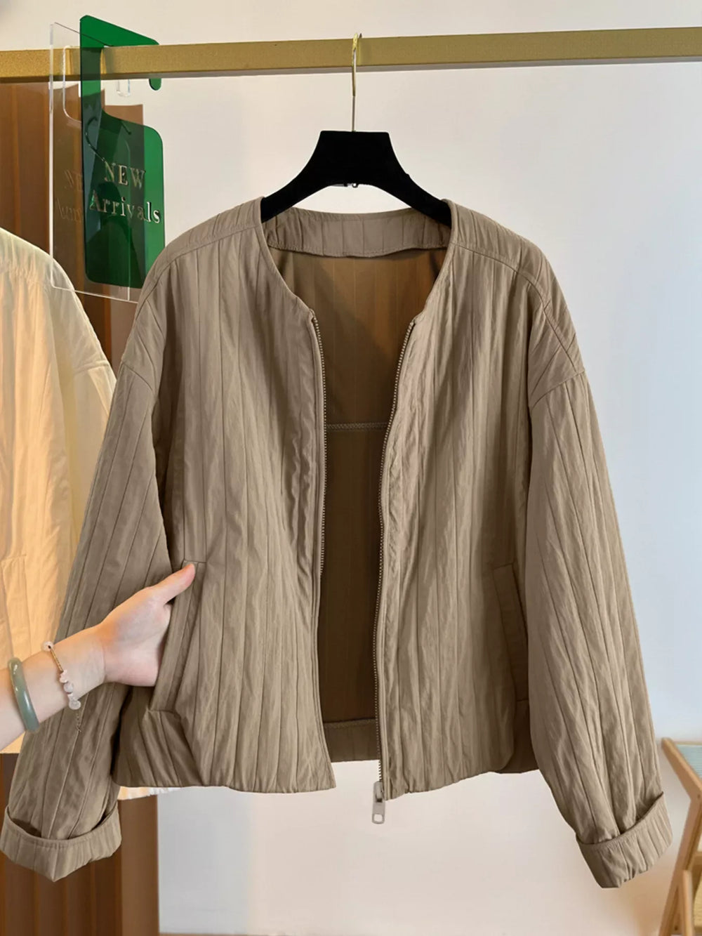 Zip Up Lightweight Jacket - Trendsi - Flyclothing LLC