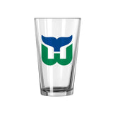 Hartford Whalers Full Color 16oz Gameday Pint Glass - Logo Brands - Flyclothing LLC