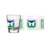 Hartford Whalers Full Color 2oz Gameday Shot Glass - Logo Brands - Flyclothing LLC