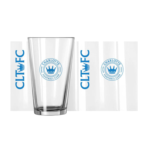 Charlotte FC 16oz Secondary Gameday Pint Glass - Logo Brands - Flyclothing LLC