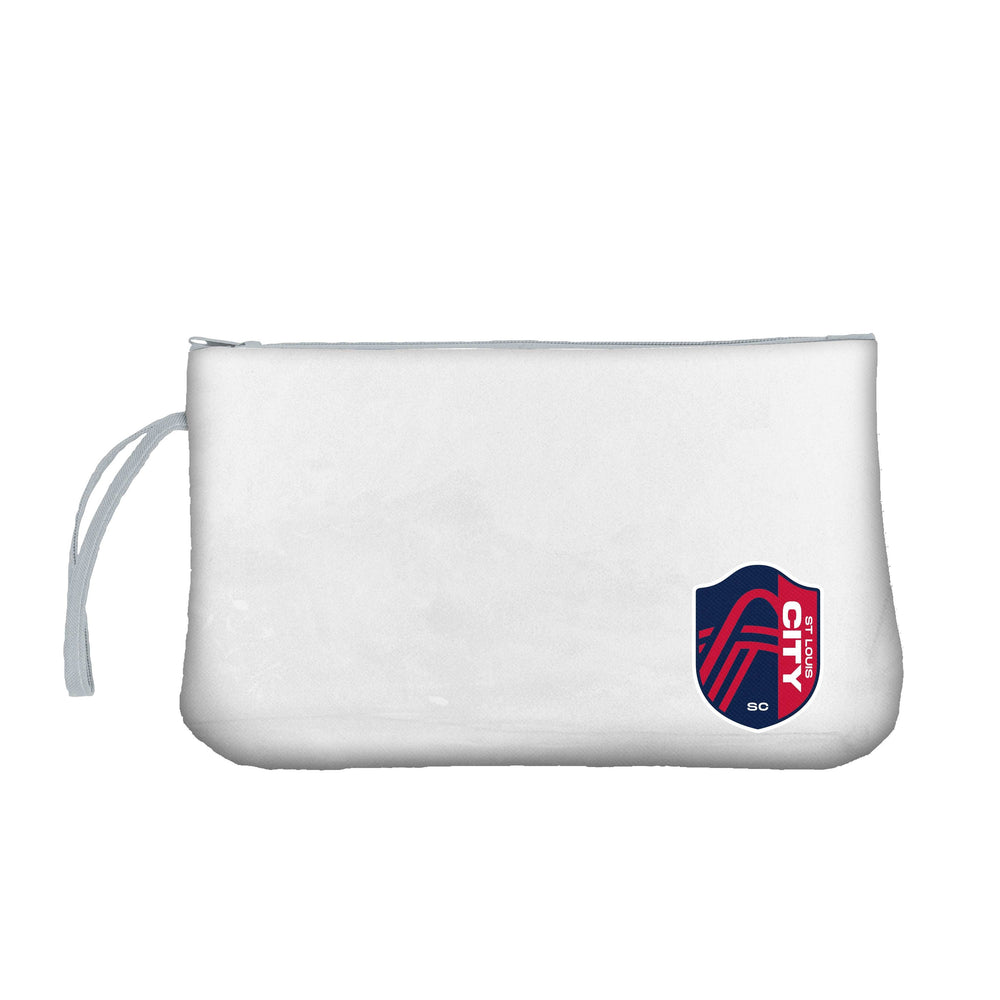 St Louis City SC Clear Wristlet - Logo Brands - Flyclothing LLC