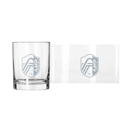 St Louis City SC 14oz Frost Rocks Glass - Logo Brands - Flyclothing LLC