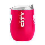 St Louis City SC Rose Red 16oz Gameday Powder Coat Curved Bev - Logo Brands - Flyclothing LLC