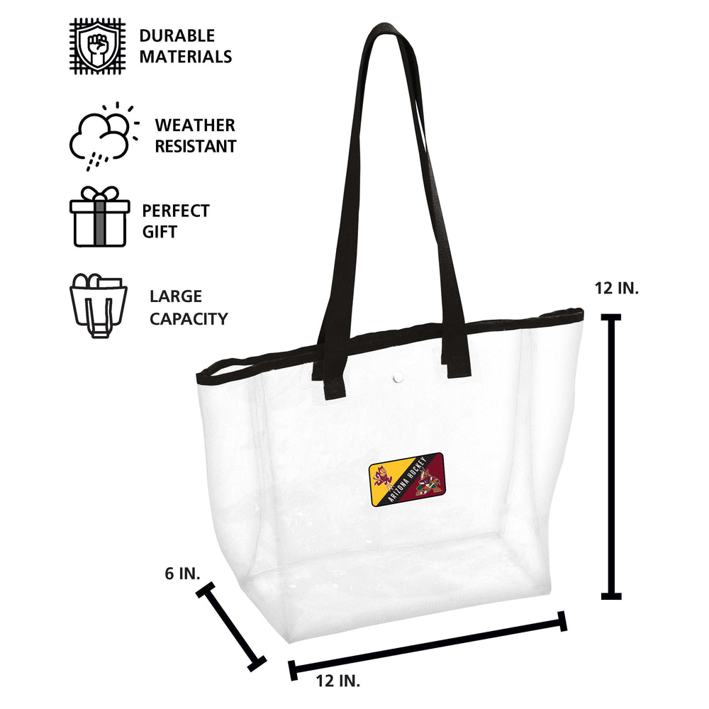 Arizona State/NHL Co Brand Clear Tote - Logo Brands - Flyclothing LLC