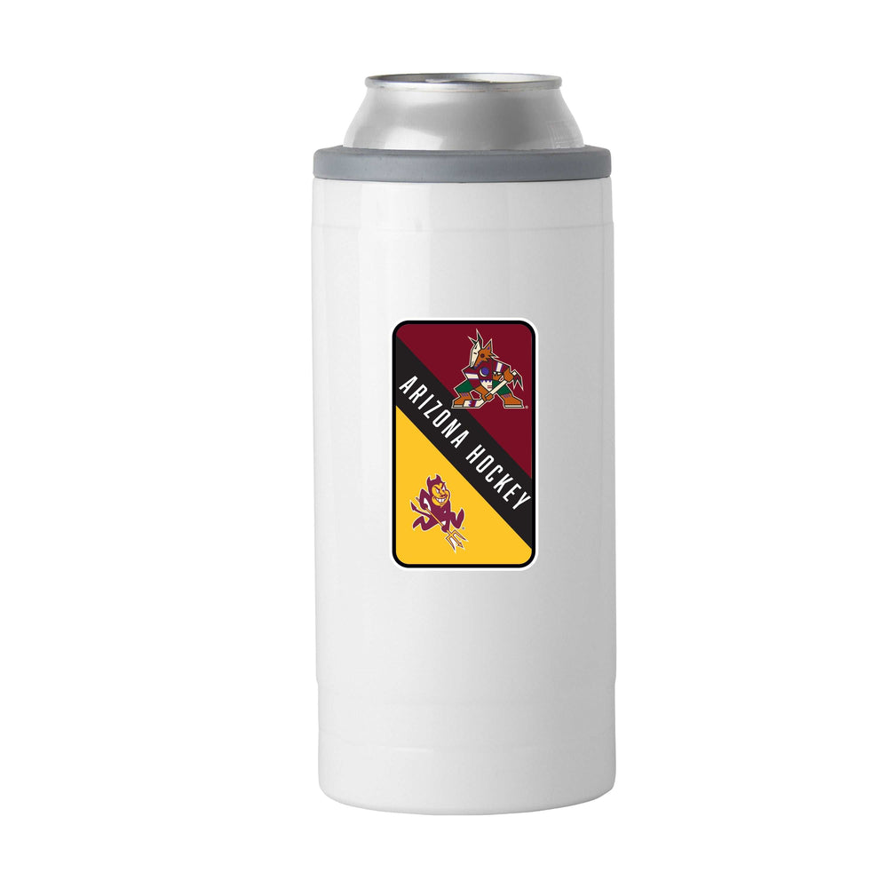 Arizona State/NHL Co Brand 12oz Slim Can Coolie - Logo Brands - Flyclothing LLC