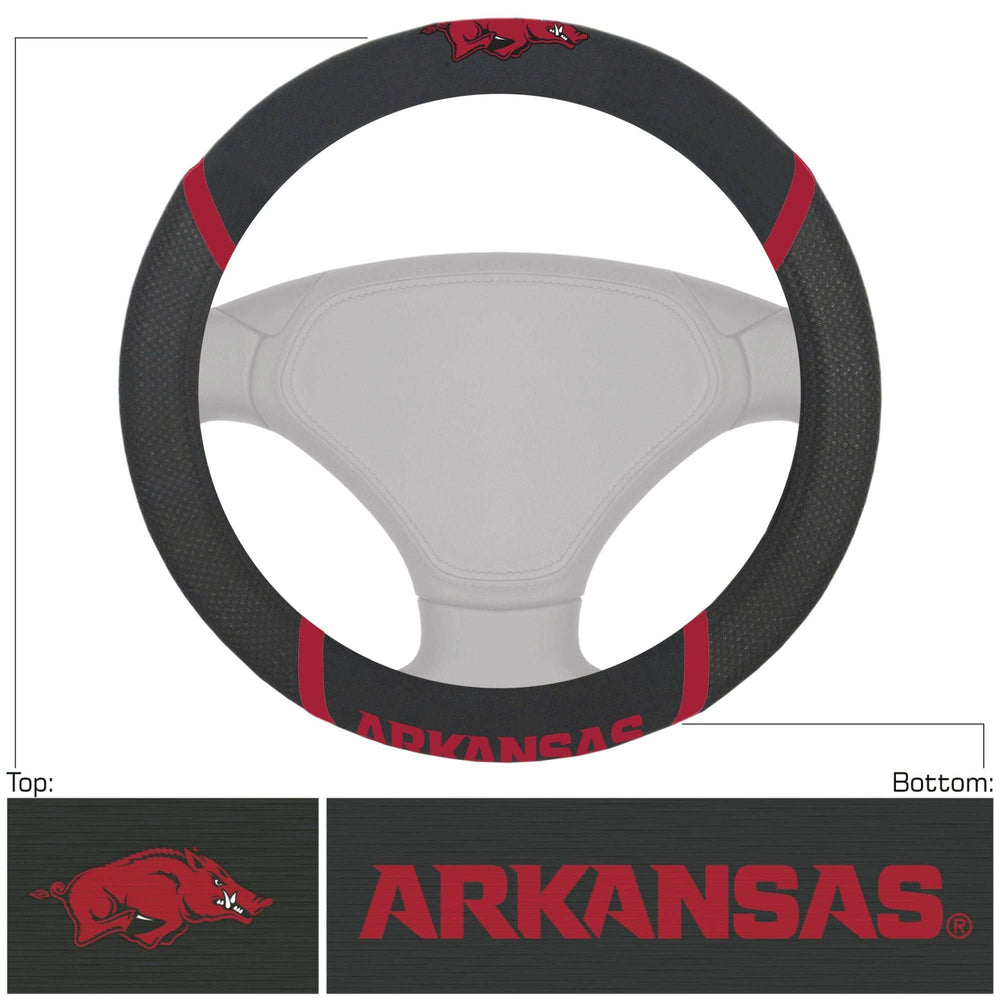 University of Arkansas Steering Wheel Cover - Logo Brands - Flyclothing LLC