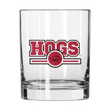 Arkansas 14oz Letterman Rocks Glass - Logo Brands - Flyclothing LLC