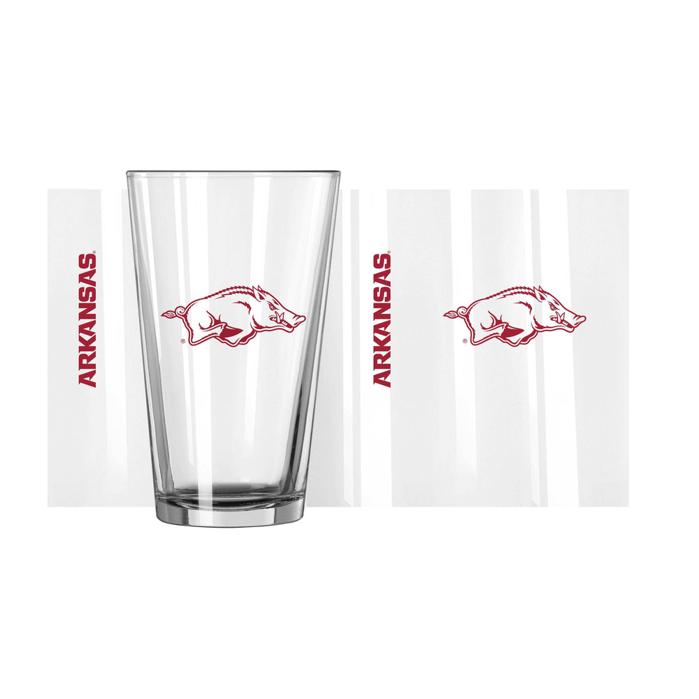 Arkansas Alternate 16oz Gameday Pint Glass - Logo Brands - Flyclothing LLC