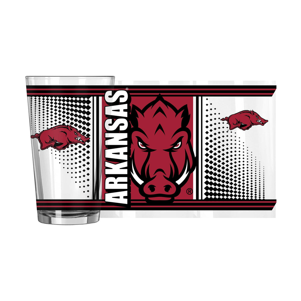 Arkansas 16oz Hero Pint Glass - Logo Brands - Flyclothing LLC