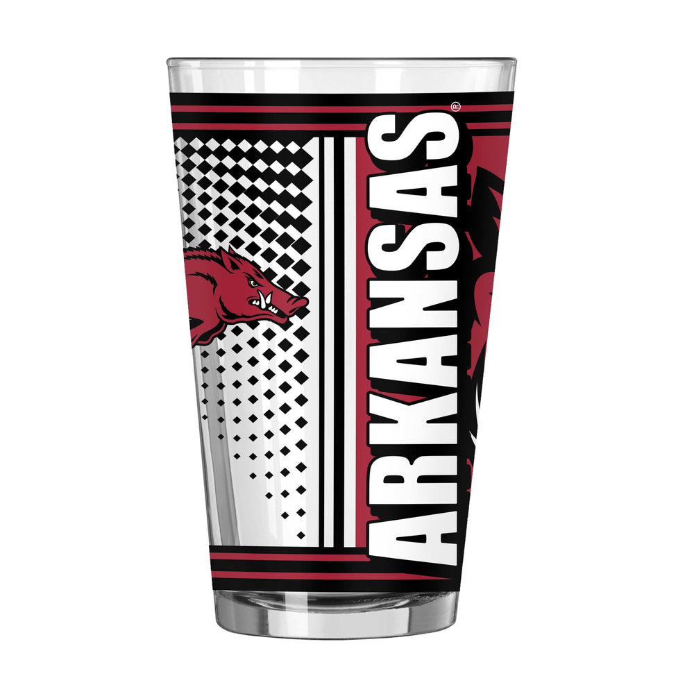 Arkansas 16oz Hero Pint Glass - Logo Brands - Flyclothing LLC