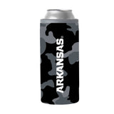 Arkansas Black Camo 12oz Slim Can Coolie - Logo Brands - Flyclothing LLC