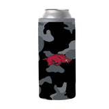 Arkansas Black Camo 12oz Slim Can Coolie - Logo Brands - Flyclothing LLC