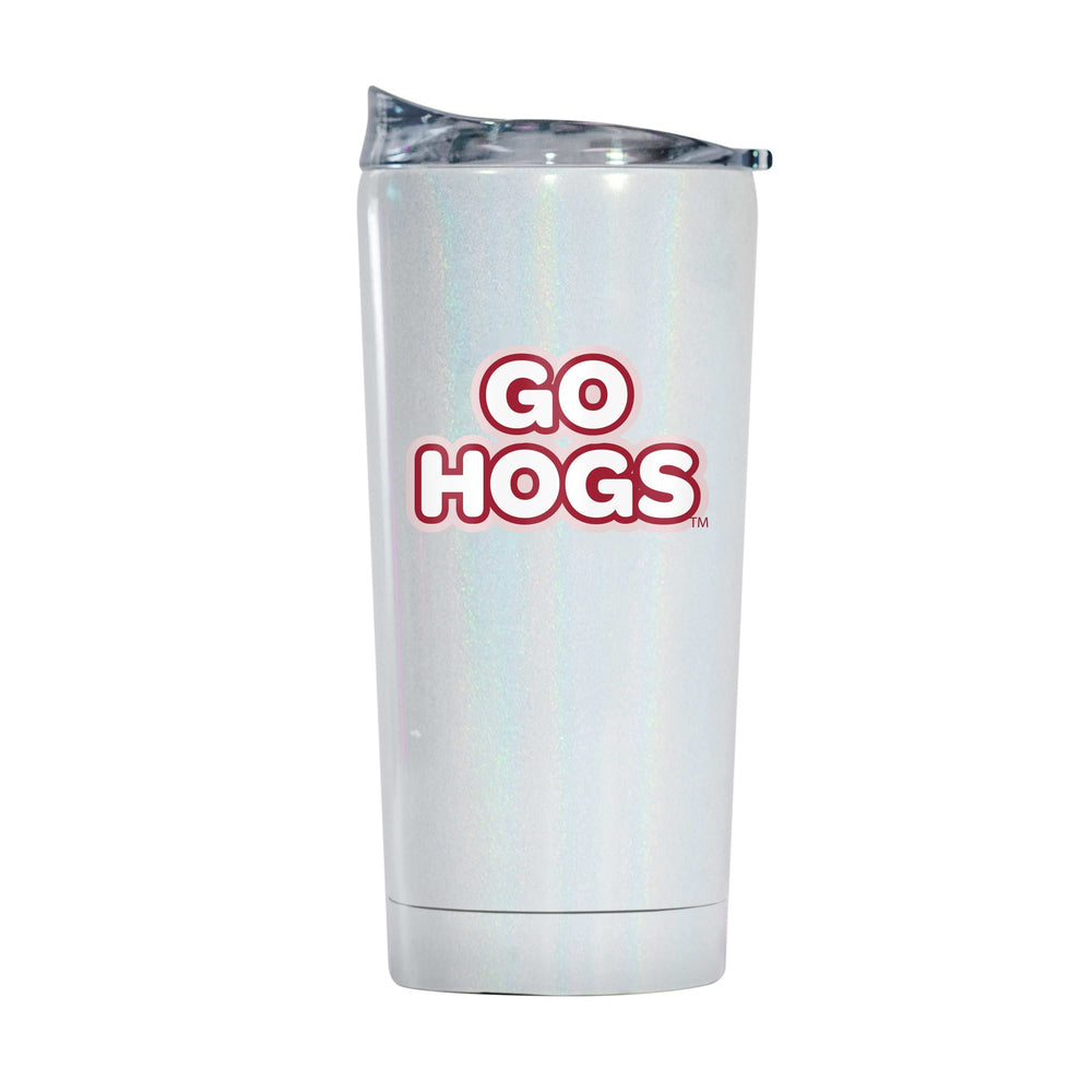 Arkansas 20oz Bubble Iridescent Tumbler - Logo Brands - Flyclothing LLC