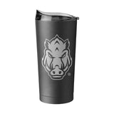 Arkansas GunMetal 20oz Black Powder Coat Tumbler - Logo Brands - Flyclothing LLC