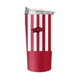 Arkansas 20oz Striped Powder Coat Tumbler - Logo Brands - Flyclothing LLC