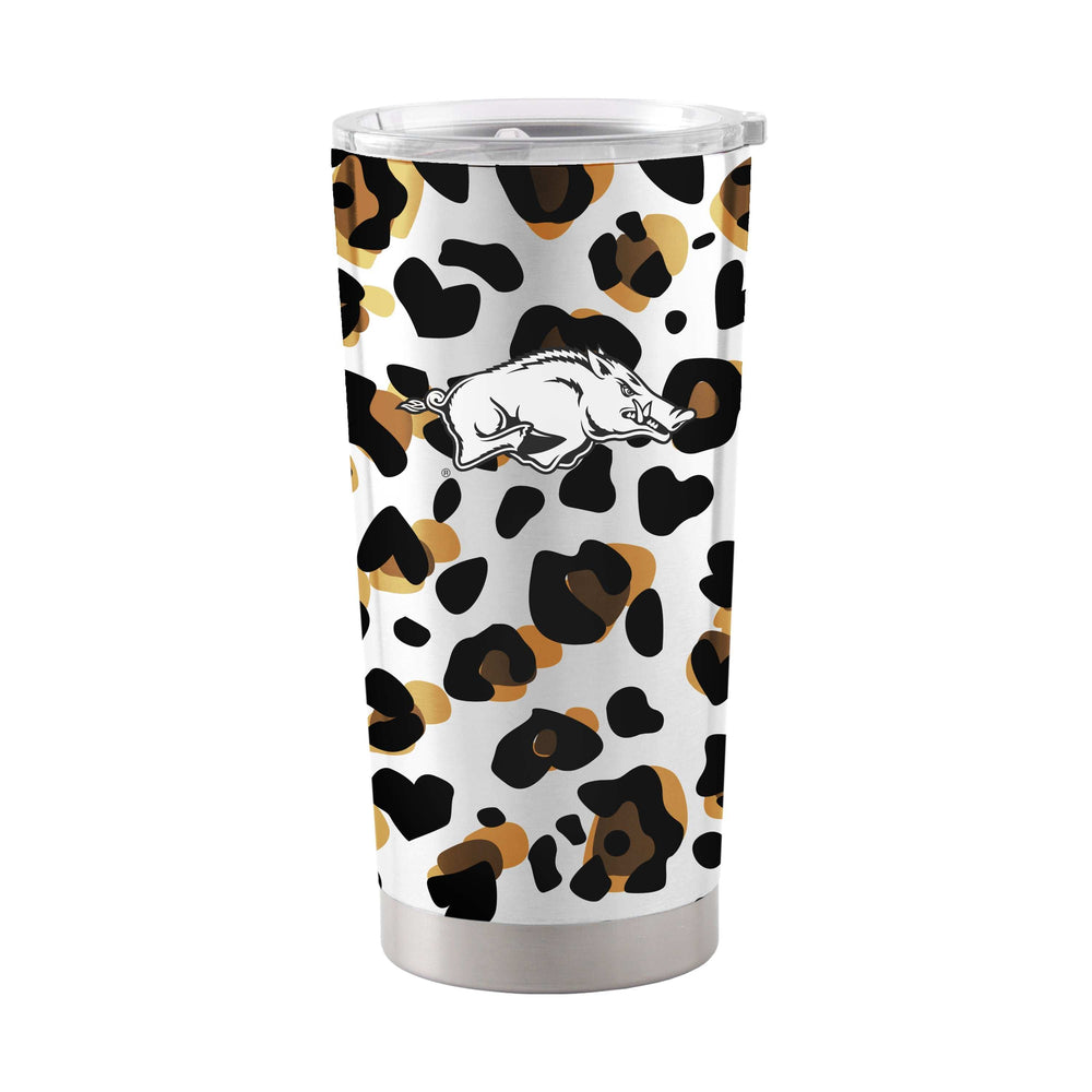 Arkansas 20oz Neutral Leopard Stainless Steel Tumbler - Logo Brands - Flyclothing LLC