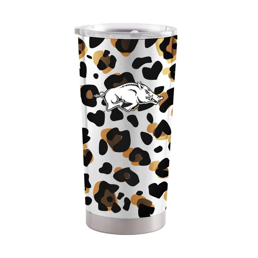 Arkansas 20oz Neutral Leopard Stainless Steel Tumbler - Logo Brands - Flyclothing LLC
