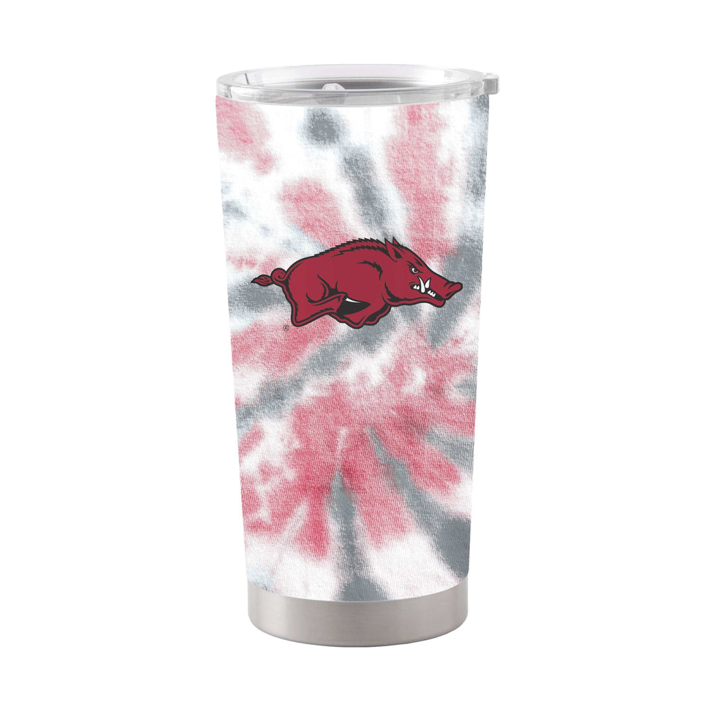 Arkansas 20oz Tie Dye Stainless Steel Tumbler - Logo Brands - Flyclothing LLC