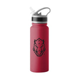 Arkansas 25oz Logo SingleWall FlipTop Bottle - Logo Brands - Flyclothing LLC