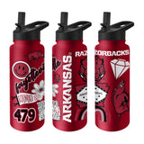 Arkansas 34oz Team Color Native Quencher Bottle - Logo Brands - Flyclothing LLC