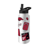Arkansas 34oz White Dreamweave Quencher Bottle - Logo Brands - Flyclothing LLC