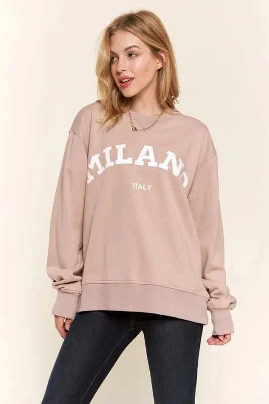 And The Why Washed Milano Pullover Sweatshirt - Trendsi - Flyclothing LLC