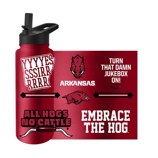 University of Arkansas/Breaking T 34oz Native Quencher Bottle - Logo Brands - Flyclothing LLC