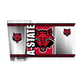 Arkansas State 16oz Hero Pint Glass - Logo Brands - Flyclothing LLC