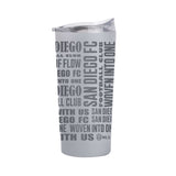 San Diego FC 20oz Replay Powder Coat Tumbler - Logo Brands - Flyclothing LLC