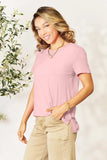 Basic Bae Bamboo Full Size Round Neck Short Sleeve T-Shirt Plus Size - Trendsi - Flyclothing LLC