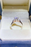2 Carat Moissanite 925 Sterling Silver Ring - Trendsi - Flyclothing LLC