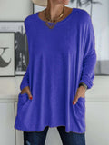 Full Size Round Neck Long Sleeve T-Shirt - Trendsi - Flyclothing LLC