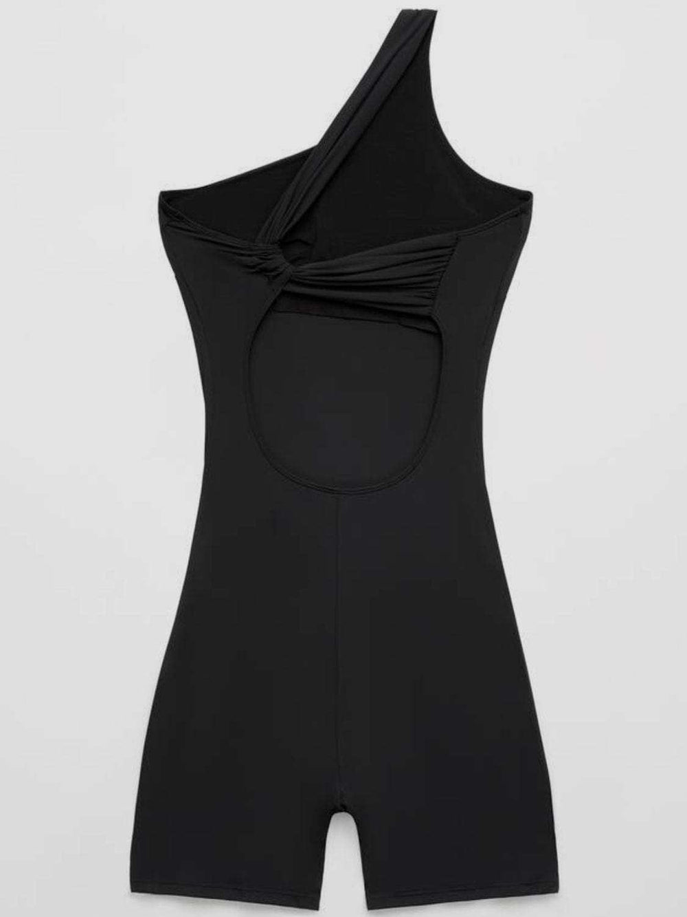 Single Shoulder Active Romper - Trendsi - Flyclothing LLC