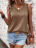 V-Neck Tank - Trendsi - Flyclothing LLC