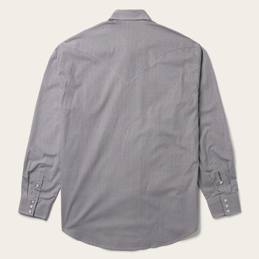 Stetson Grey Geo Print Western Shirt - Stetson - Flyclothing LLC