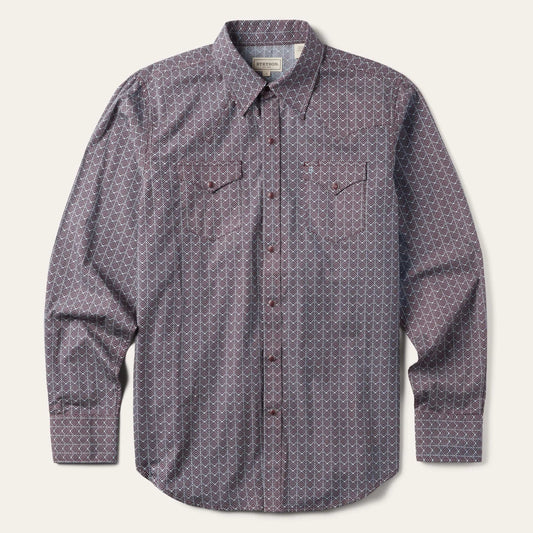 Stetson Chevron Grid Shirt - Stetson - Flyclothing LLC