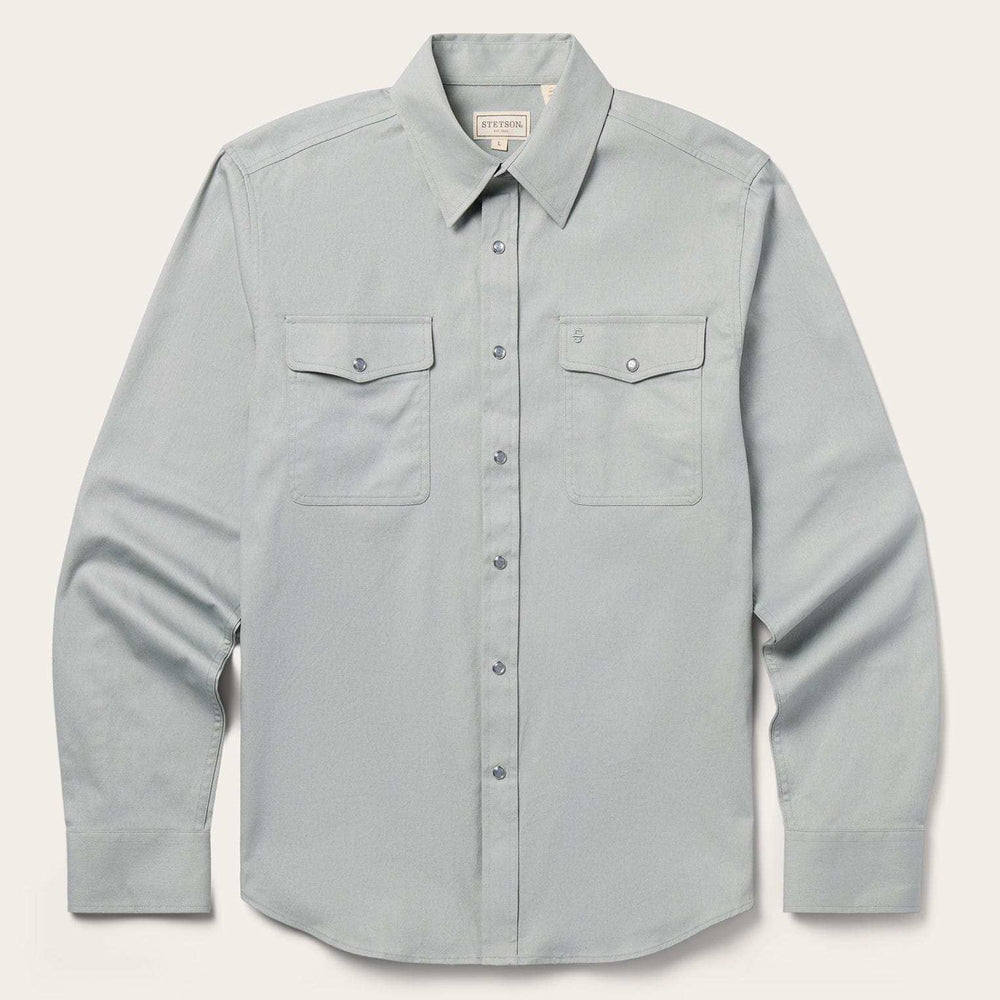 Stetson Brushed Twill Western Shirt - Stetson - Flyclothing LLC