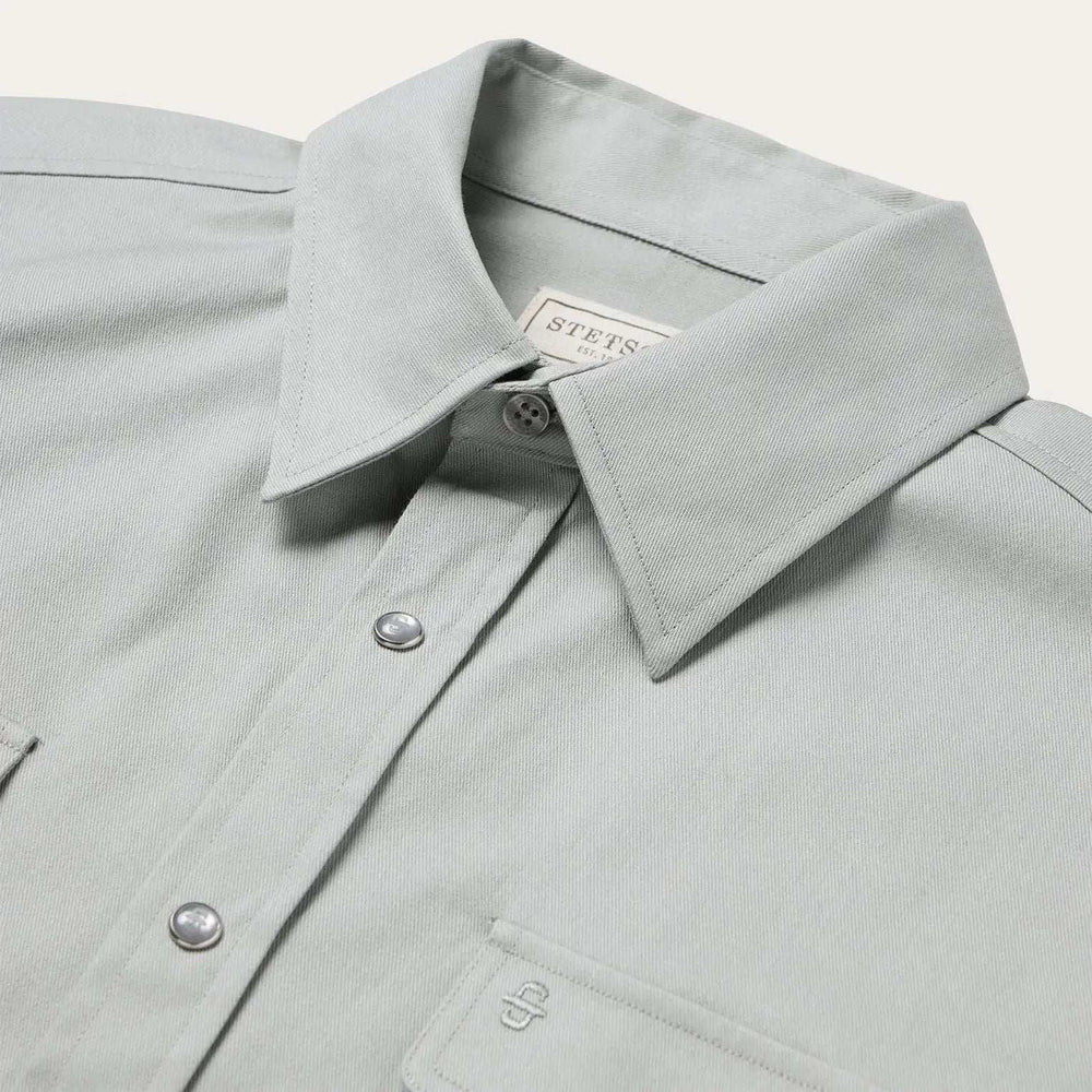 Stetson Brushed Twill Western Shirt - Stetson - Flyclothing LLC
