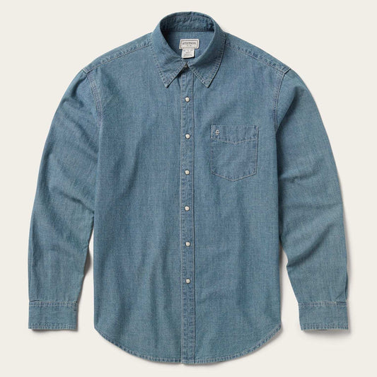 Stetson Chambray Denim Shirt - Stetson - Flyclothing LLC