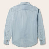 Stetson Light Blue Denim Western Shirt - Stetson - Flyclothing LLC