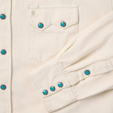 Stetson Turquoise Snap Western Denim Shirt - Stetson - Flyclothing LLC