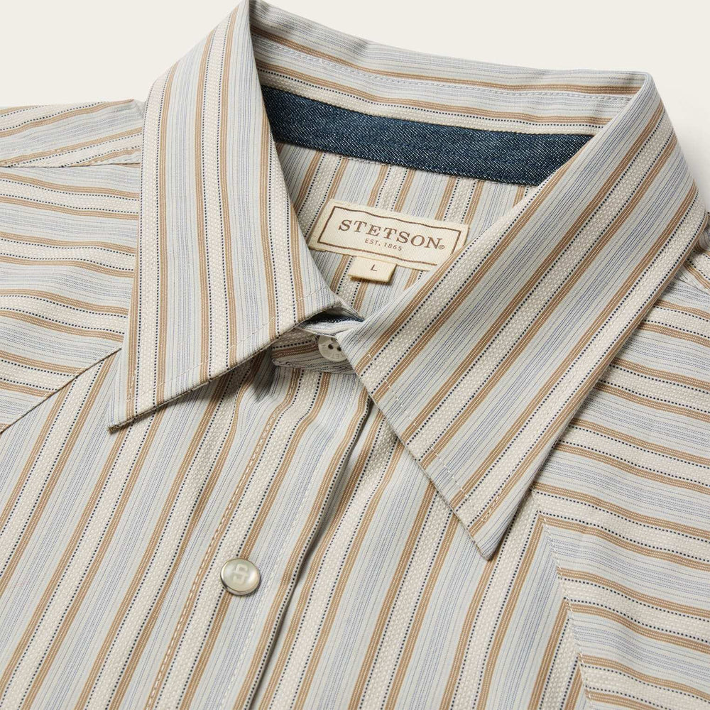 Stetson Ticking Stripe Western Shirt - Stetson - Flyclothing LLC