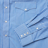 Stetson Blue Western Stripe Shirt - Stetson - Flyclothing LLC