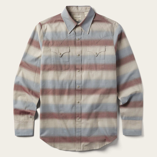Stetson Ombre Stripe Twill Shirt - Stetson - Flyclothing LLC