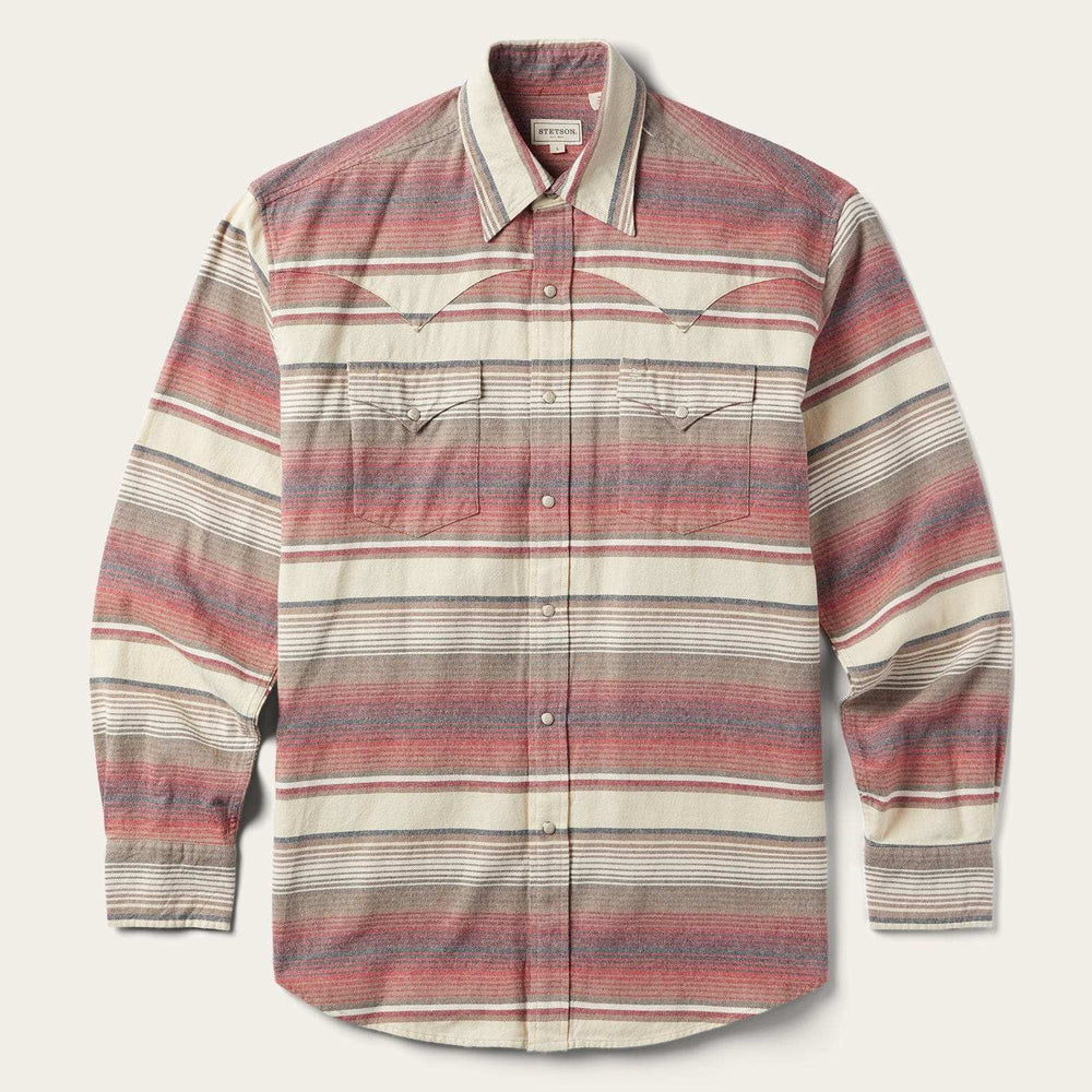 Stetson Brushed Twill Striped Shirt - Stetson - Flyclothing LLC