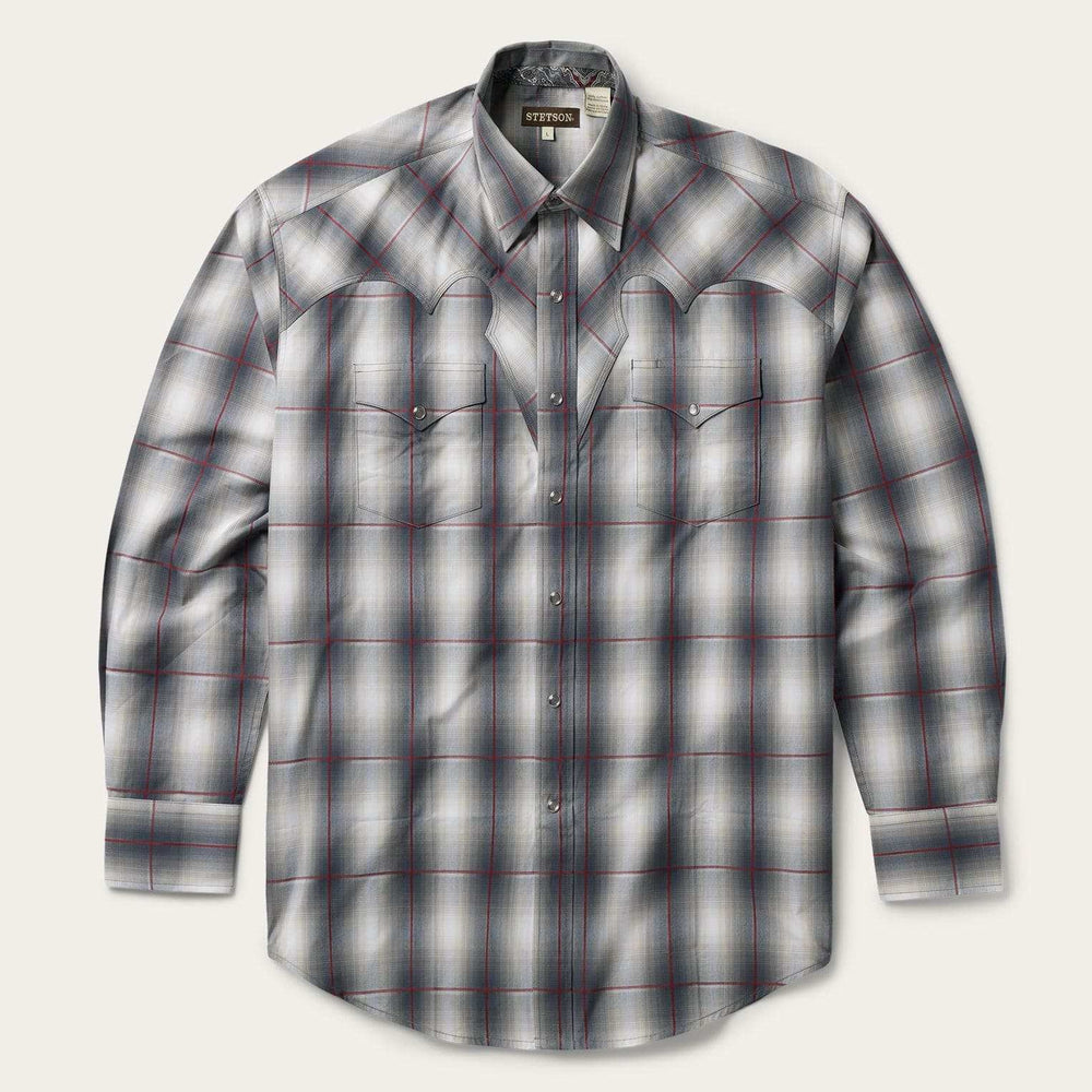Stetson Smoke Ombre Western Shirt - Stetson - Flyclothing LLC