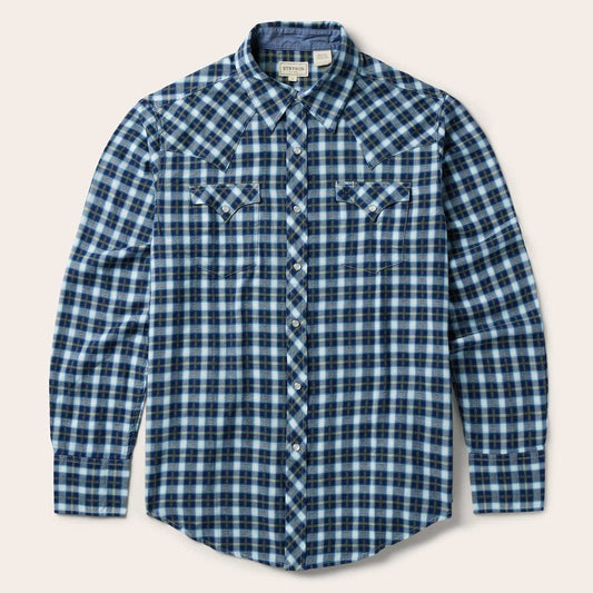 Stetson Plaid Twill Dobby Western Shirt - Stetson - Flyclothing LLC